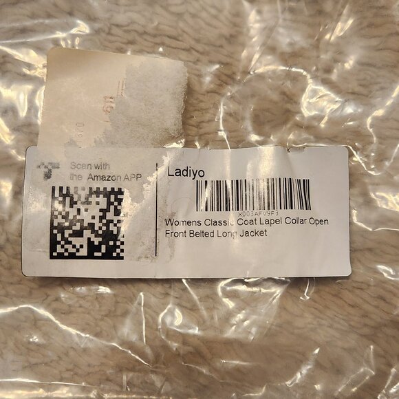 Ladiyo Women's Classic Belted Coat - Picture 5 of 5